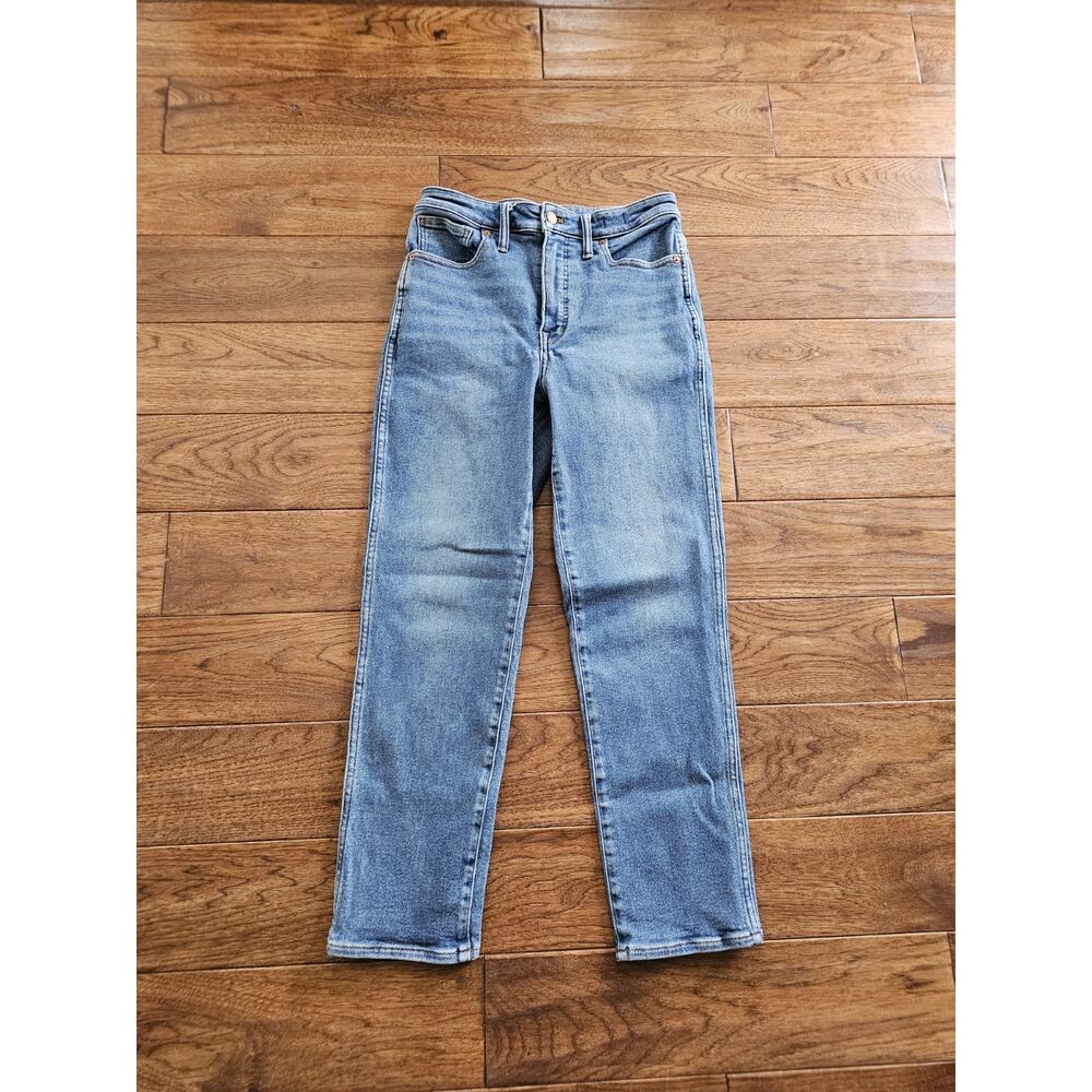 Madewell Curvy Stovepipe Jeans Women's Size 29 Blue Denim High Rise Medium Wash